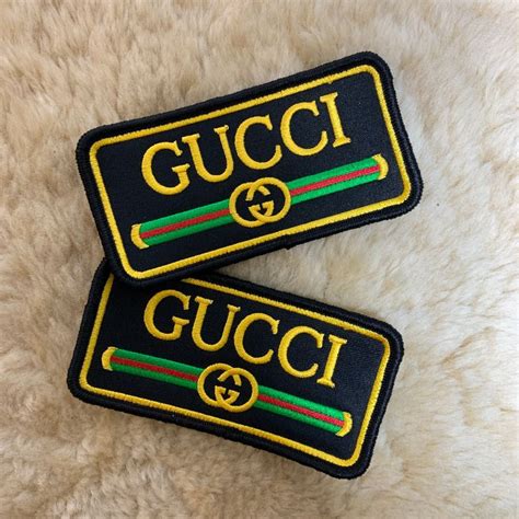 gucci removable patches for sale|Gucci patches iron on.